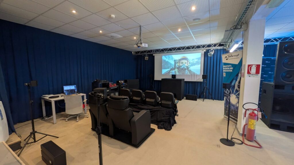 La sezione cinema della demo room