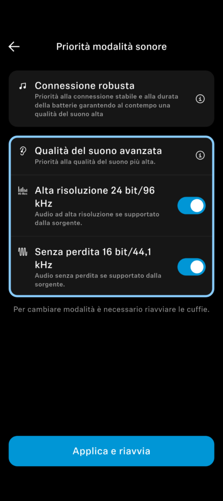 Sennheiser Momentum 5 qualità dell'audio